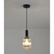 Canada 1 Light 5 inch Black and Antique Gold Pendant Ceiling Light
